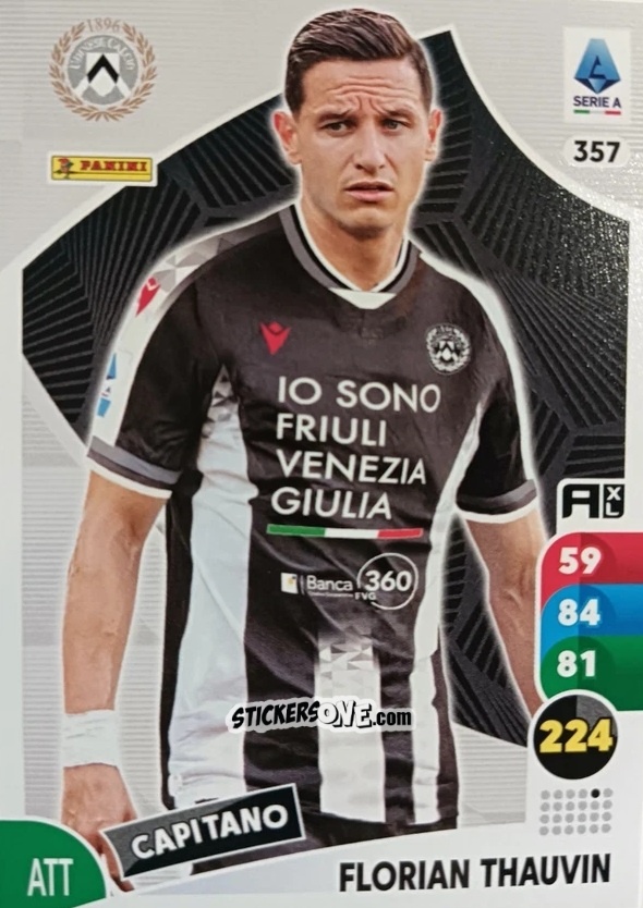 Sticker Florian Thauvin - Calciatori 2025-2026. Adrenalyn Xl n. 357 - Panini
