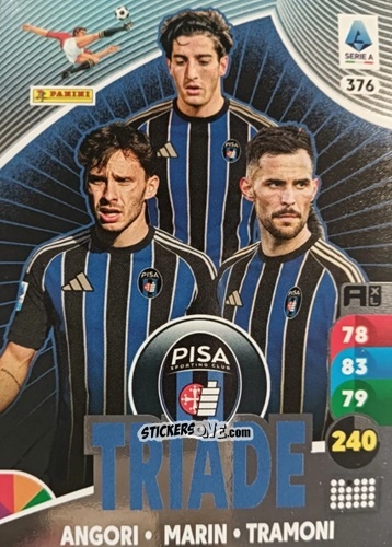 Cromo Samuele Angori / Marius Marin / Mattéo Tramoni - Calciatori 2025-2026. Adrenalyn Xl n. 376 - Panini