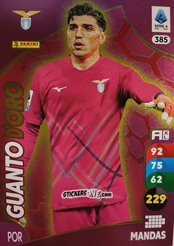 Sticker Christos Mandas - Calciatori 2025-2026. Adrenalyn Xl n. 385 - Panini