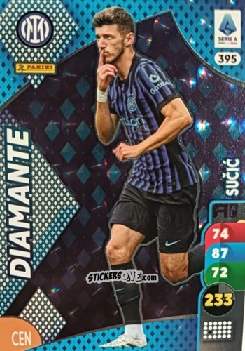 Cromo Petar Sučić - Calciatori 2025-2026. Adrenalyn Xl n. 395 - Panini