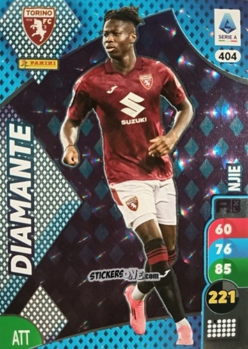 Sticker Alieu Njie - Calciatori 2025-2026. Adrenalyn Xl n. 404 - Panini