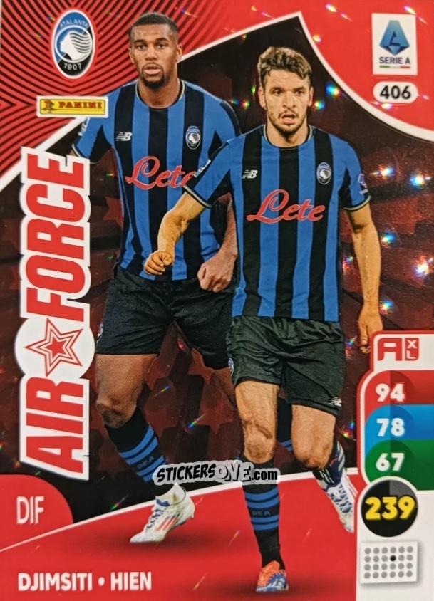 Sticker Berat Djimsiti / Isak Hien - Calciatori 2025-2026. Adrenalyn Xl n. 406 - Panini