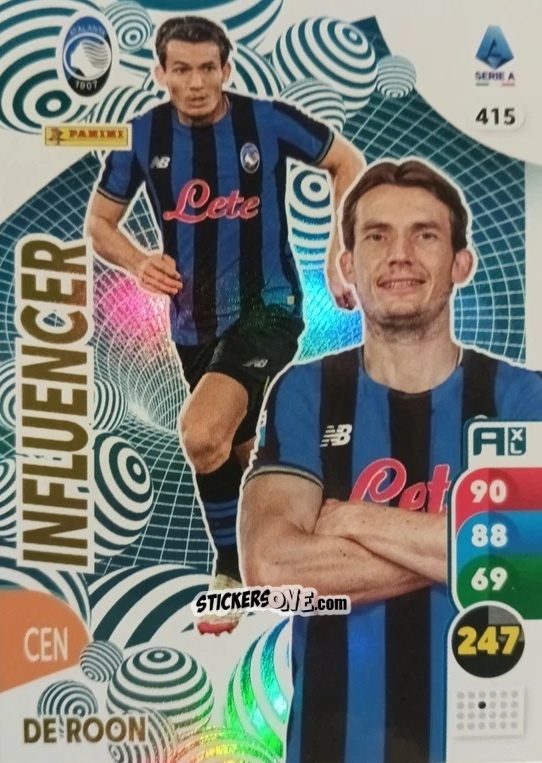 Sticker Marten de Roon - Calciatori 2025-2026. Adrenalyn Xl n. 415 - Panini