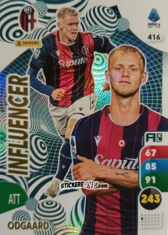 Figurina Jens Odgaard - Calciatori 2025-2026. Adrenalyn Xl n. 416 - Panini
