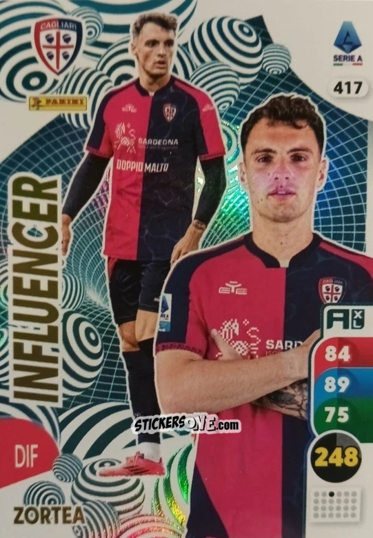 Sticker Nadir Zortea - Calciatori 2025-2026. Adrenalyn Xl n. 417 - Panini