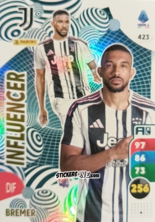 Sticker Bremer - Calciatori 2025-2026. Adrenalyn Xl n. 423 - Panini