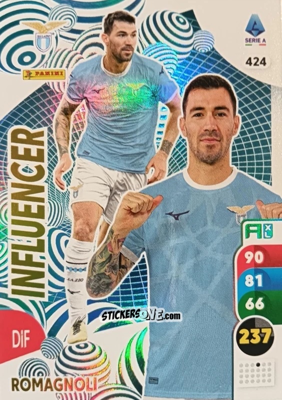 Figurina Alessio Romagnoli - Calciatori 2025-2026. Adrenalyn Xl n. 424 - Panini