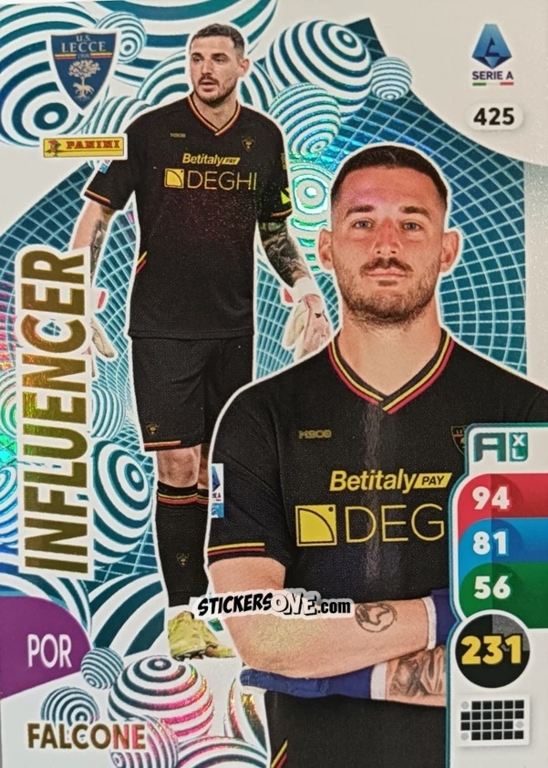 Sticker Wladimiro Falcone - Calciatori 2025-2026. Adrenalyn Xl n. 425 - Panini