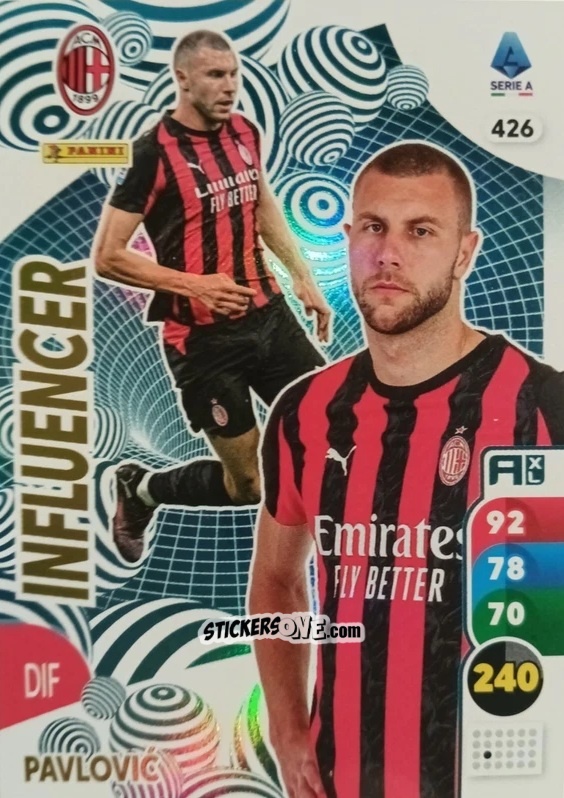 Sticker Strahinja Pavlović - Calciatori 2025-2026. Adrenalyn Xl n. 426 - Panini