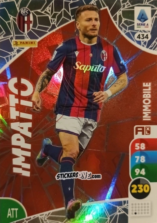 Sticker Ciro Immobile - Calciatori 2025-2026. Adrenalyn Xl n. 434 - Panini