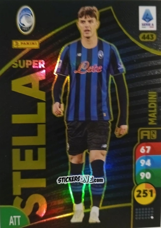 Sticker Daniel Maldini - Calciatori 2025-2026. Adrenalyn Xl n. 443 - Panini