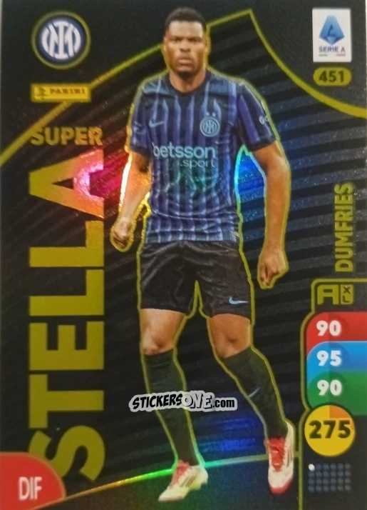 Figurina Denzel Dumfries - Calciatori 2025-2026. Adrenalyn Xl n. 451 - Panini