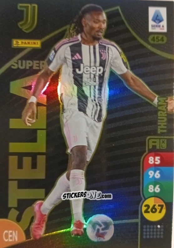 Sticker Khéphren Thuram - Calciatori 2025-2026. Adrenalyn Xl n. 454 - Panini