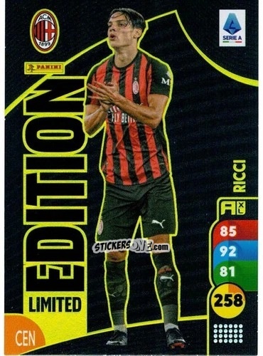 Figurina Samuele Ricci - Calciatori 2025-2026. Adrenalyn Xl n. LE-SR - Panini