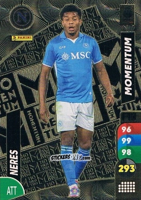 Sticker David Neres - Calciatori 2025-2026. Adrenalyn Xl n. M4 - Panini