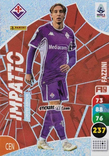 Sticker Jacopo Fazzini - Calciatori 2025-2026. Adrenalyn Xl n. LEI-JF - Panini