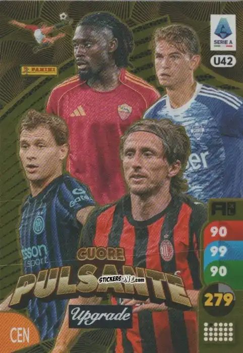 Cromo Manu Konè / Nico Paz / Nicolò Barella / Luka Modric - Calciatori 2025-2026. Adrenalyn Xl n. U42 - Panini