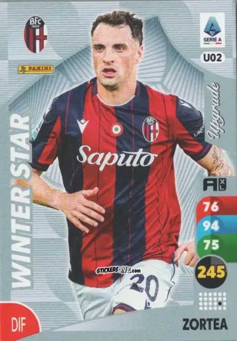 Cromo Nadir Zortea - Calciatori 2025-2026. Adrenalyn Xl n. U2 - Panini