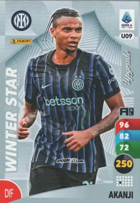 Cromo Manuel Akanji - Calciatori 2025-2026. Adrenalyn Xl n. U9 - Panini