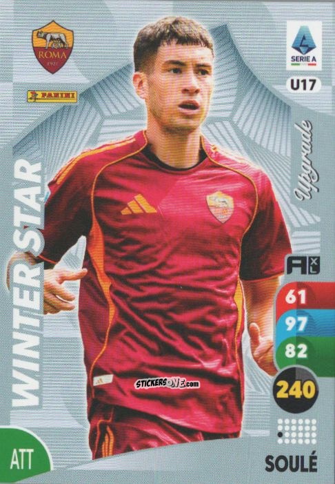Cromo Matias Soulè - Calciatori 2025-2026. Adrenalyn Xl n. U17 - Panini