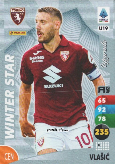 Cromo Nikola Vlasic - Calciatori 2025-2026. Adrenalyn Xl n. U19 - Panini