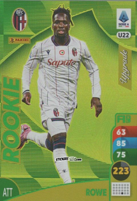Cromo Jonathan Rowe - Calciatori 2025-2026. Adrenalyn Xl n. U22 - Panini