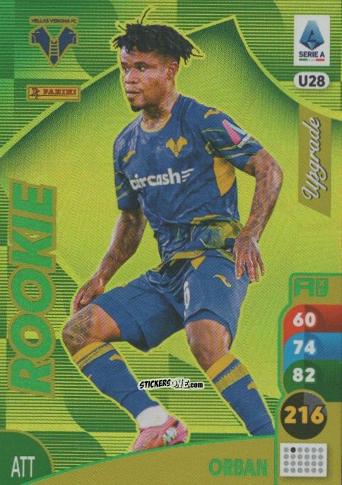 Cromo Gift Orban - Calciatori 2025-2026. Adrenalyn Xl n. U28 - Panini