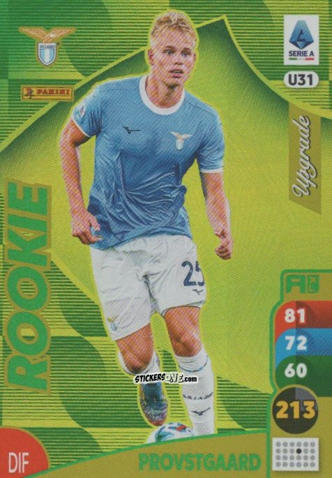 Figurina Oliver Provstgaard - Calciatori 2025-2026. Adrenalyn Xl n. U31 - Panini