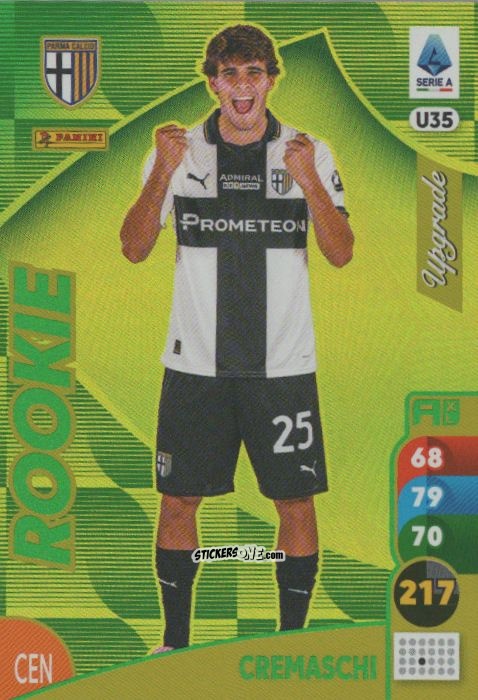 Cromo Benjamin Cremaschi - Calciatori 2025-2026. Adrenalyn Xl n. U35 - Panini