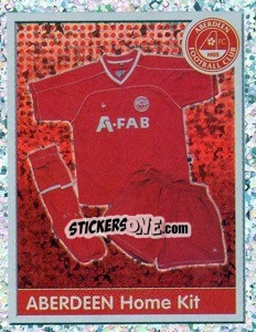 Cromo Aberdeen Home Kit - Scottish Premier League 2003-2004 - Panini