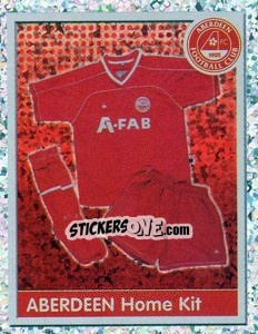 Sticker Aberdeen Home Kit - Scottish Premier League 2003-2004 n. 18 - Panini