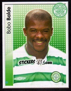 Sticker Bobo Balde - Scottish Premier League 2003-2004 n. 57 - Panini