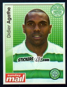 Sticker Didier Agathe - Scottish Premier League 2003-2004 n. 67 - Panini