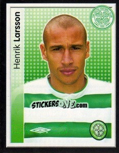 Sticker Henrik Larsson - Scottish Premier League 2003-2004 - Panini