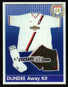 Sticker Dundee Away Kit - Scottish Premier League 2003-2004 n. 81 - Panini