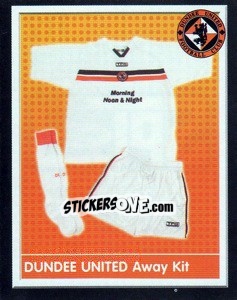 Sticker Dundee United Away Kit - Scottish Premier League 2003-2004 - Panini