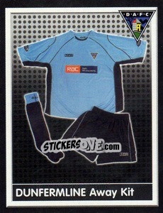 Sticker Dunfermline Athletic Away Kit - Scottish Premier League 2003-2004 - Panini