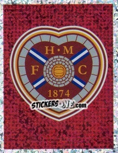 Sticker Hearts Club Badge - Scottish Premier League 2003-2004 n. 170 - Panini
