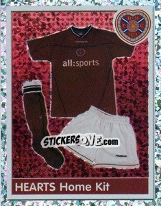 Sticker Hearts Home Kit - Scottish Premier League 2003-2004 n. 173 - Panini