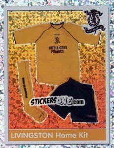 Sticker Livingston Home Kit - Scottish Premier League 2003-2004 - Panini