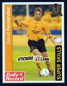 Sticker David Fernandez - Scottish Premier League 2003-2004 n. 302 - Panini