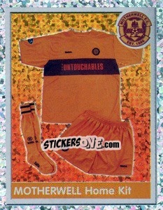Cromo Motherwell Home Kit - Scottish Premier League 2003-2004 - Panini