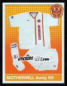 Cromo Motherwell Away Kit - Scottish Premier League 2003-2004 - Panini