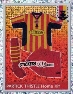 Cromo Partick Thistle Home Kit - Scottish Premier League 2003-2004 - Panini