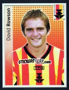 Sticker David Rowson - Scottish Premier League 2003-2004 n. 356 - Panini