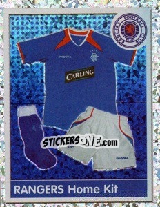 Cromo Rangers Home Kit - Scottish Premier League 2003-2004 - Panini