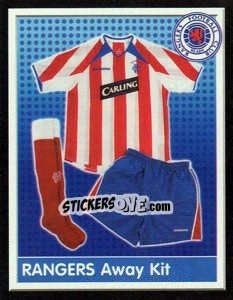 Cromo Rangers Away Kit - Scottish Premier League 2003-2004 n. 372 - Panini