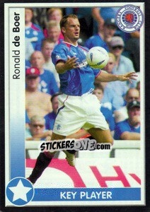 Cromo Ronald de Boer - Scottish Premier League 2003-2004 - Panini