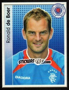 Cromo Ronald de Boer - Scottish Premier League 2003-2004 - Panini