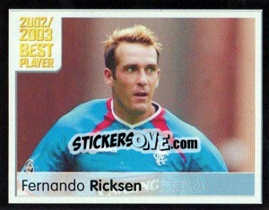 Cromo Fernando Ricksen - Scottish Premier League 2003-2004 n. 404 - Panini